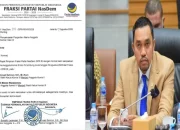 Fraksi Partai NasDemmencopot Ahmad Sahroni dari jabatan Wakil Ketua Komisi III.