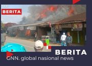 Korsleting Listrik Picu Kebakaran, Tiga Warung di Ganding Sumenep Hangus Dilalap Api